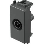TEM Розетка TV индивидуална 0db 1M, цвят Антрацит, Modul - KM10AT (KM10AT)