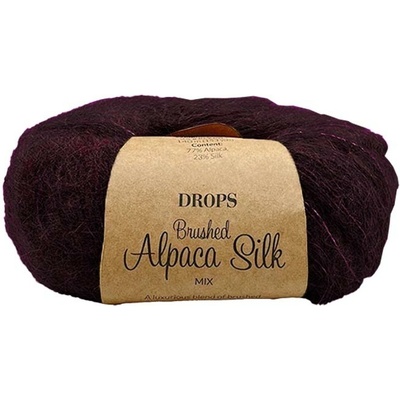 Drops Brushed Alpaca Silk MIX 43 tmavá grape