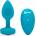 b-Vibe Vibrating Jewel Plug S/M Aquamarine