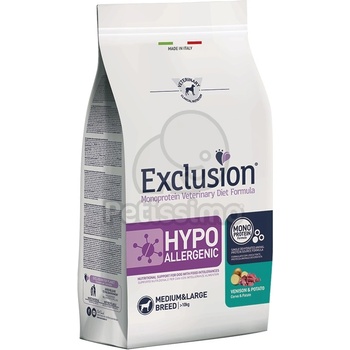 Exclusion Monoprotein Vet Diet Hypoallergenic Medium&Large Breed