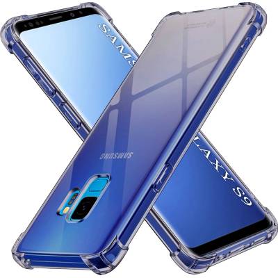 Techsuit Калъф за Samsung Galaxy S9 - Techsuit - Удароустойчив Clear Silicone - Опушено Черен