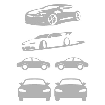 Takoy Reflexná nažehľovačka auto - balenie 6 ks
