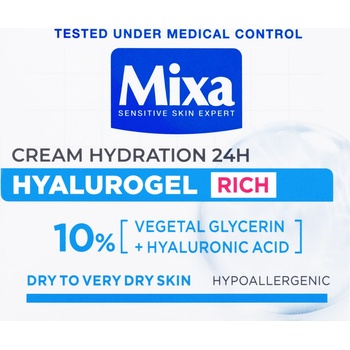 Mixa Hyalurogel Rich Cream 50 ml