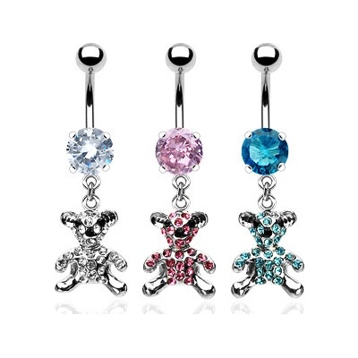 Marre piercing do pupíku medvídek HWNSQ0817