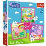 Trefl 3-in-1 Puzzle - Peppa and Friends - Peppa Pig Trefl 34873
