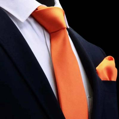 Gaira kravata a kapesníček 7061 oranžová
