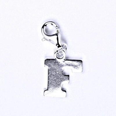 Čištín Stříbrný přívěšek písmenko F na karabince, P 904