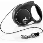 flexi поводи Black Design XS до 8кг, 3м въже - черно