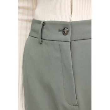 Guess Панталон Guess NEW CARLA в зелено със стандартна кройка, с висока талия W5YB00 WH9Y2 (W5YB00.WH9Y2)