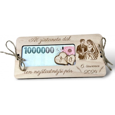 Dřevěné přání MILION - 60 let – Zboží Mobilmania