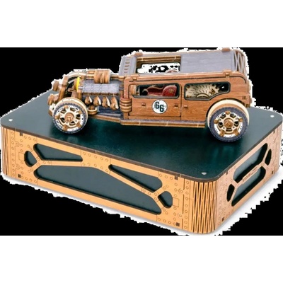 WOODEN CITY 3D puzzle Automobil Hot Rod Limitovaná edice 142 ks