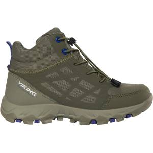 Viking Детски туристически обувки Viking Kid's Track Mid Waterproof SL Walking boots - Olive - размер 35 (EU) (702-4634-0216)