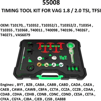 Jbm - Испания Комплект смяна ангренаж vag 1.8. 2.0 tsi/tfsi ; jbm 55008