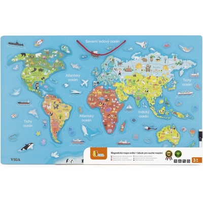 Viga magnetická mapa světa – Zboží Dáma