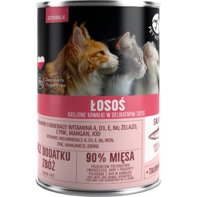 PetRepublic kúsky v omáčke s lososom sterilné 400 g