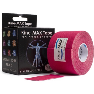 Kine-MAX Tape Classic Profesionální kinesiologický tejp červený 5 cm × 5 m