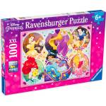 Ravensburger Пъзел Ravensburger от 100 XXL части - Принцесите на Дисни (10796) - ozone