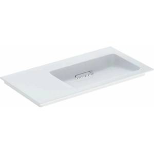 Geberit Умивалник Geberit One Slim за мебели със специален сифон 90 см, бял, ляв, за плот (505.013.00.1)
