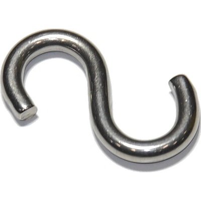 S hák, nehrdz. oceľ A2, 4mm