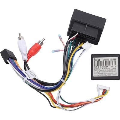 2DIN Prepojovací kábel s CANBUS pre autorádio - FAKRA (MOST) do 16PIN - Mercedes-Benz A / B / ML / GL / R / Vito / Viano