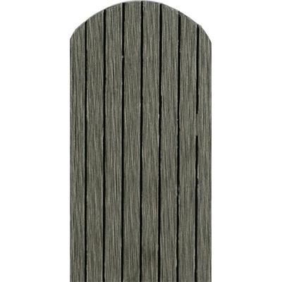 ALFIstyle WPC Plotovka šedá, 1500x72x12 mm, embosovaná Zakončení: Půlkulaté