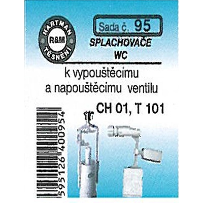 HARTMAN těsnění splachovače WC k vypouštěcímu ventilu a napouštěcímu ventilu, sada č. 95 – Zboží Dáma