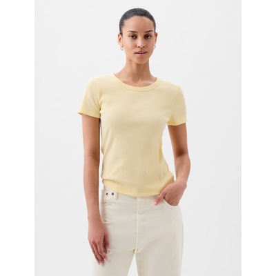 GAP Ребрести тениска с лого GAP GAP | Oranzhev | ЖЕНИ | XXS