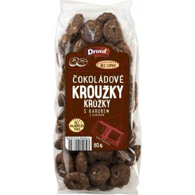 Druid Krúžky čokoládové s karobom 80 g