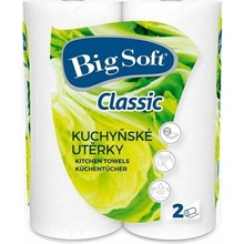 Big Soft Classic 2 vrstvy kuchyňské papírové utěrky, 2 x 51 útržků, 2 role