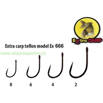 Extra carp Teflon Barbless EX 666 vel.6 10ks