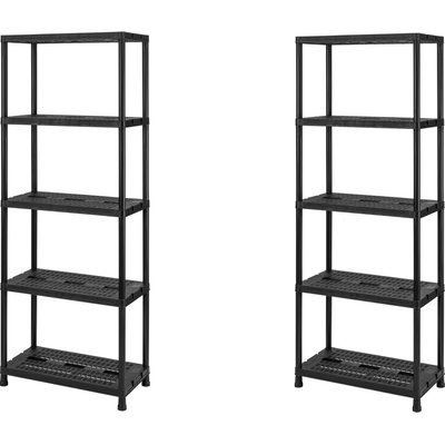 Livarno® Policový regál, 71 x 35 x 180 cm, 2 kusy (800012433)
