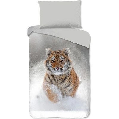 Good Morning flanel obliečka 2424 Snow Tiger 140x200 70x90
