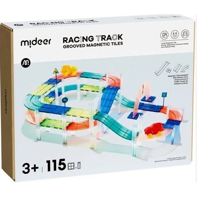 MiDeer Magnetická stavebnice - závodní okruh (115 ks)