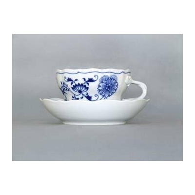 Český Porcelán Dubí ZELENÝ Cibulák Šálka a podšálka D+D Originálny 350 ml