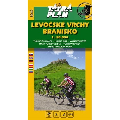 Mapa Levočské vrchy Branisko