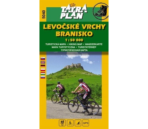 Mapa Levočské vrchy Branisko