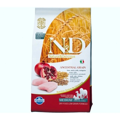 N&D Low Grain DOG Adult Medium/Large Chicken & Pomegranate 2,5 kg