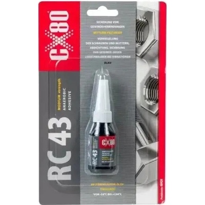 CX80 RC43 Threadlocker Medium Strength - Lepidlo na závity středně pevné 10 ml