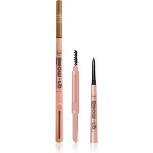 J. Cat Beauty Brow-LA молив за вежди с четка цвят 103 Medium Cool Brown 0.08 гр