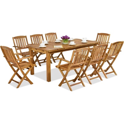 Garden Point Дървени градински мебели Jakarta/Delhi 8 Garden Point (GAP352_4xGAP147)