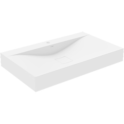 Mexen Poli конзолен мивка от конгломерат 1/O 80 x 48 cm, бяла - 23028001 (23028001)