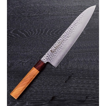 Sakai Takayuki Gyuto 33 vrstev damaškový japonský kuchařský nůž dřevo zelkova 21 cm