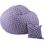 PUFRELAX Комплект Барбарон и декоративна възглавница, 450л. Matusalem, Zippity Purple, Перящ се калъф, Подходящ за деца, Пълнеж с микс от мемори пяна и дунапрен, Гама Premium (PUF-M-MP-PT-ZIP) - topmall