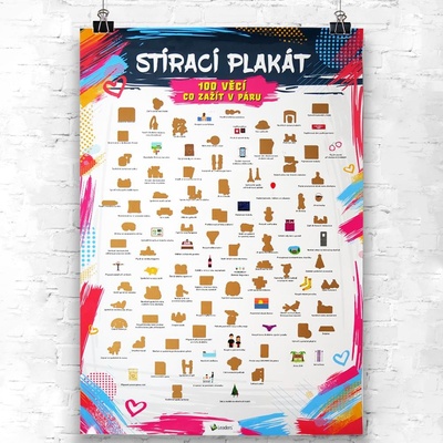 4Leaders Stírací plakát 100 věcí co zažít v páru 40,5×59 cm – Sleviste.cz