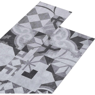 vidaXL Самозалепваща се дъска за под 32 pcs Сив модел 4, 46 м2 ПВЦ (42046303)