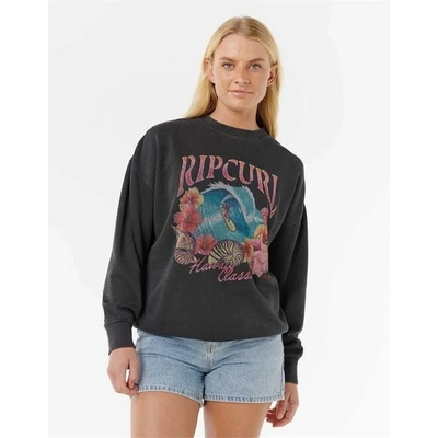 RIP CURL mikina Hawaii Classic Heritage Crew Washed Black