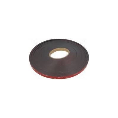 Páska upevňovací W 12mm L 33m Thk 1,1mm akrylové černá