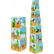 Scratch skládací pyramida Zoo