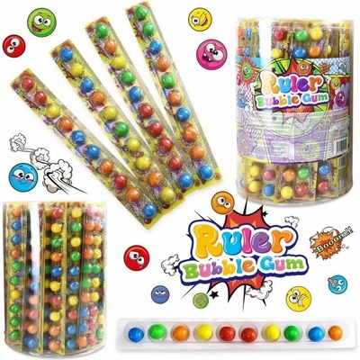 Diskont Ruler bubble gum žuvačky na lište 25 g