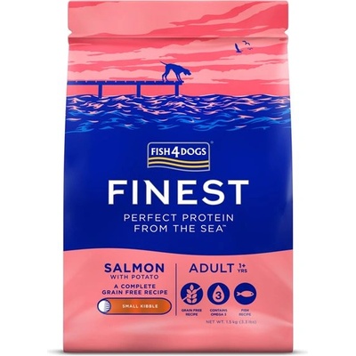 Fish4Dogs finest Сьомга Възрастни Големи 1, 5 кг
